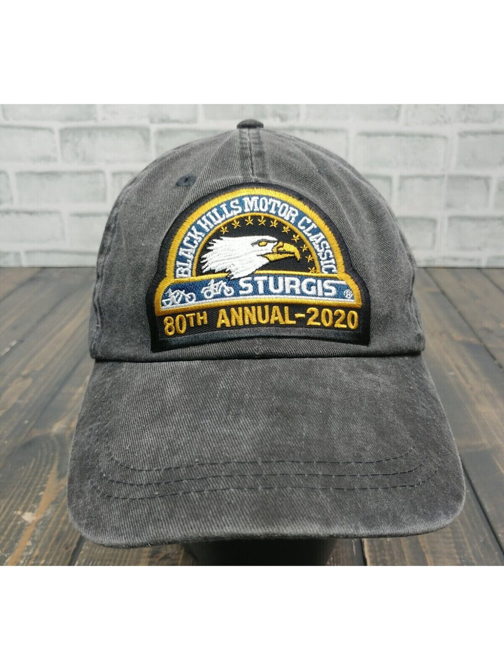 Sturgis SnapBack Hat 2020 Black Hills 80th Annual Trucker Cap Eagle Motorcycle